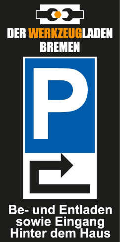Parkplätze hinter dem Haus